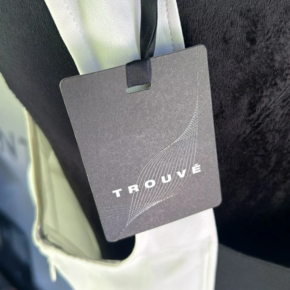 TROUVE Women’s Double Front Split SS Openback Banded Waist Dress Size Medium NWT - Picture 11 of 12